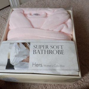 "HERS" Spa hotel soft fleece Bathrobe in box S/M